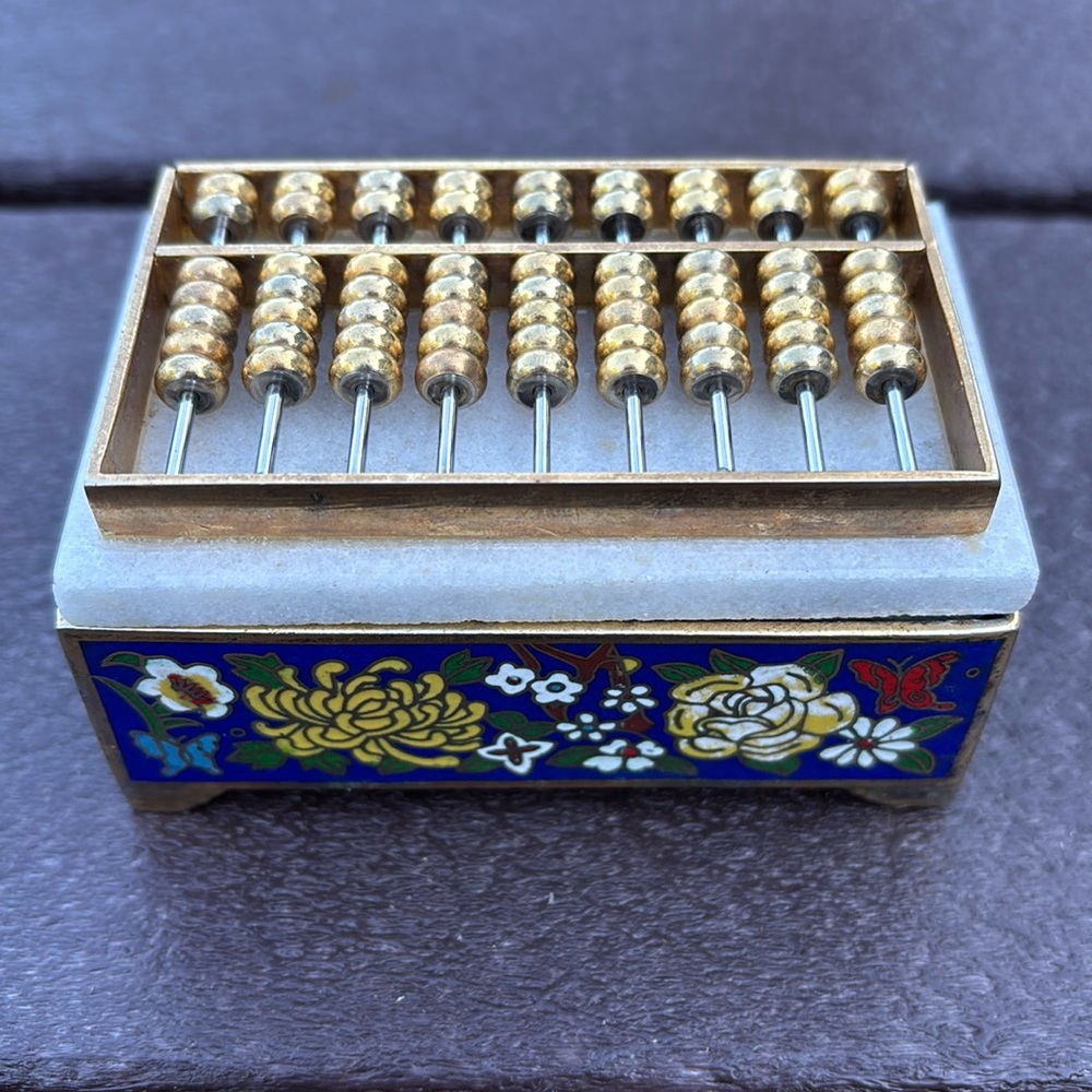 Decorative Cloisonné Abacus Box
